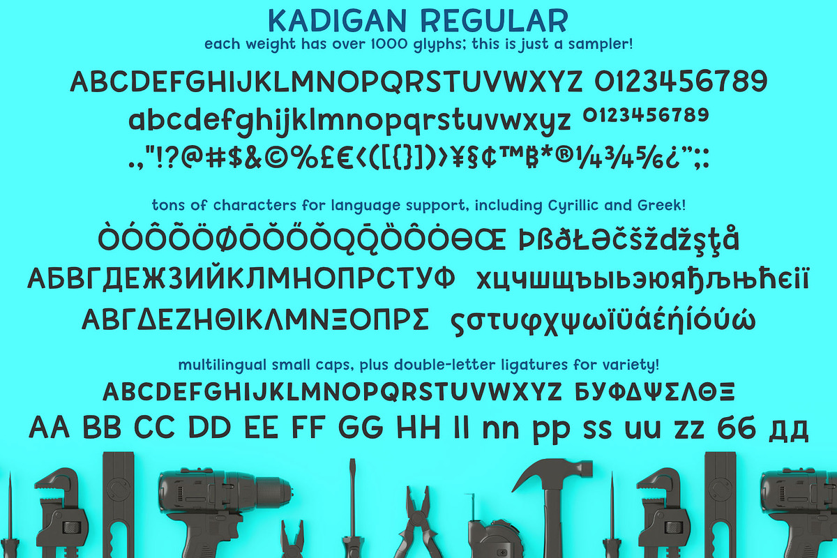 Kadigan: a fun sans-serif font trio!, a Sans Serif Font by Missy Meyer (Photo 7 of 9)