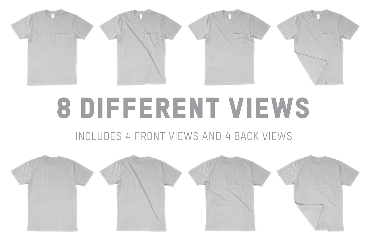 AS Colour 5027 Classic Pocket Tee, a Shirt Mockup by Pixel Sauce™ (Photo 6 of 7)