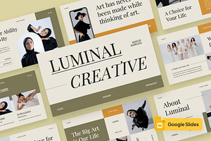 LUMINAL - Creative Google Slides, a Presentation Template by rgbryand