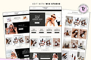 Minimal Ecommerce Website Template, a Wix Template by Template Twist Shop (Thumbnail 2 of 10)