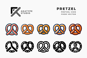 Pretzel Vector Icon, an Icon by Akatype Studio