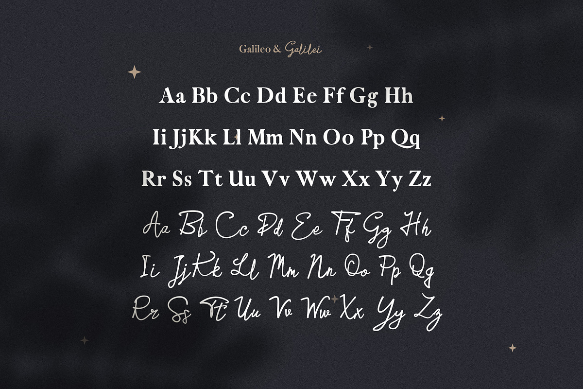 Galileo Galilei - Serif & Script Duo, a Serif Font by AndrewPixelType (Photo 8 of 9)