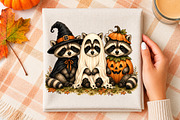 Halloween Raccoon Ghost PNG, Spooky, a Seasonal Illustration by Libby Wishes (Thumbnail 3 of 3)