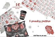 Scandinavian Christmas set, an Animal Illustration by Mio Buono (Thumbnail 3 of 7)
