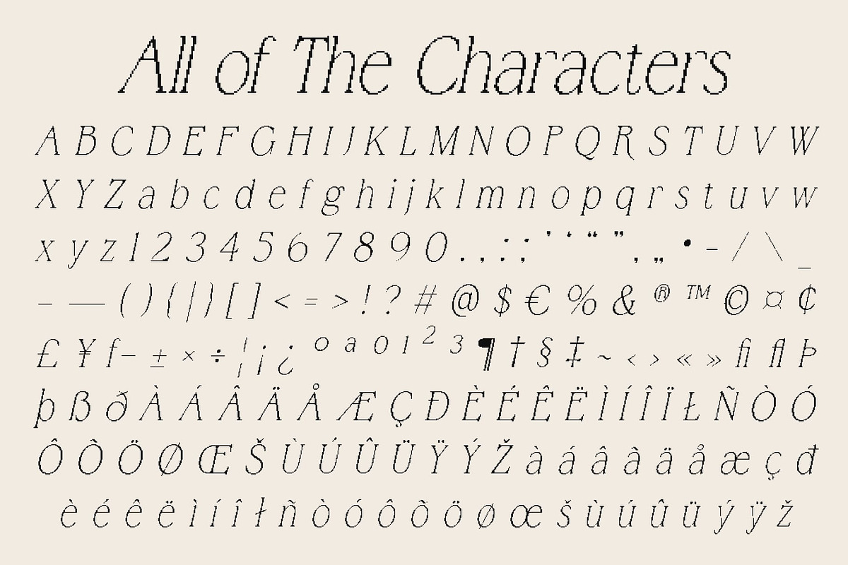 Bornean Pixel, a Serif Font by Craft Supply Co. (Photo 8 of 8)