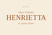 Henrietta Font (Fonts Pairing - Dou), a Serif Font by Studio Okami (Thumbnail 1 of 10)