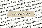 Simple Note - Handwritten Font, a Script Font by MOCOSANS (Thumbnail 1 of 2)