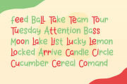 Holiday Song, a Sans Serif Font by LetterJos (Thumbnail 5 of 6)