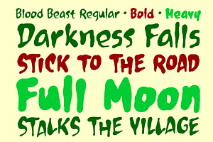 Blood Beast - A Scratchy Horror Font