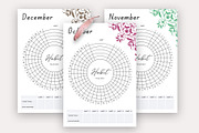 Monthly Habit Tracker Bundle Pack, a Stationery Template by Design Zone (Thumbnail 6 of 6)