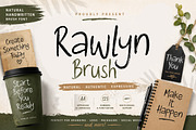 Rawlyn Brush Natural Handwritten, a Handwritten Font by Art StoreID (Thumbnail 1 of 9)