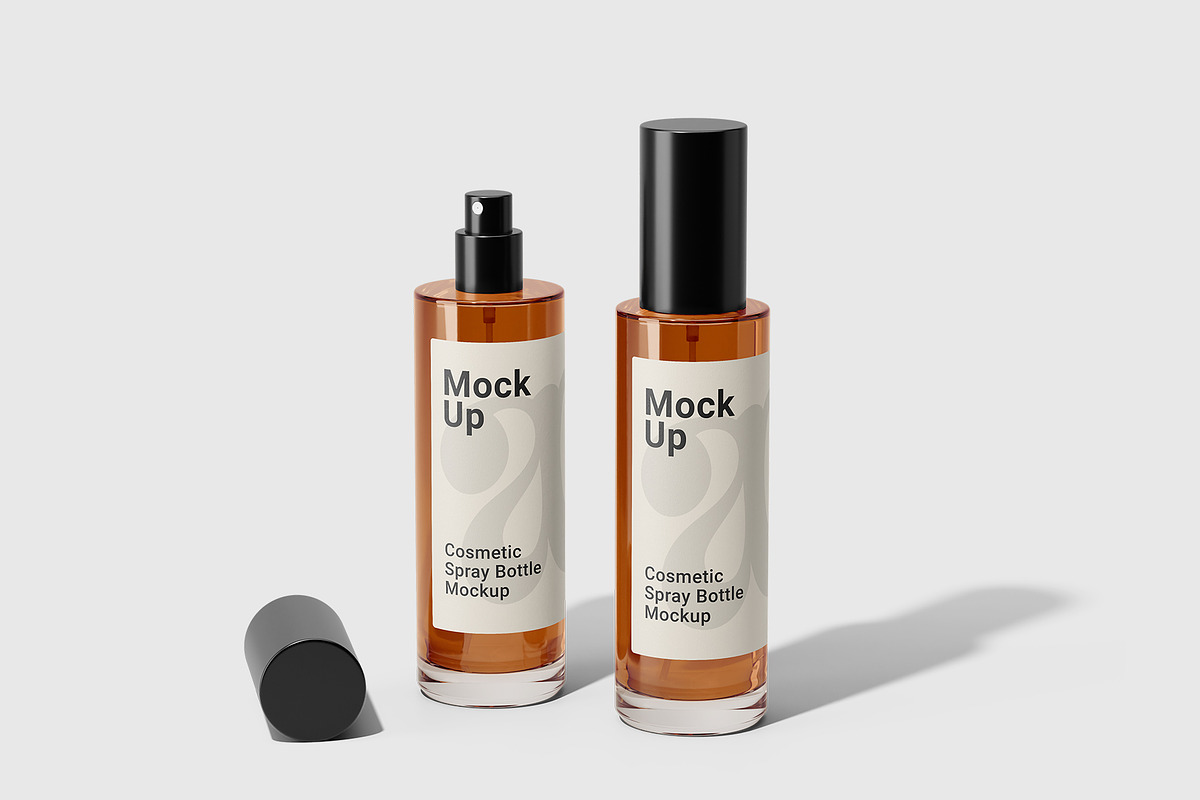 Cosmetic Spray Bottle Mockup, a Packaging Mockup by Akebareee (Photo 1 of 3)