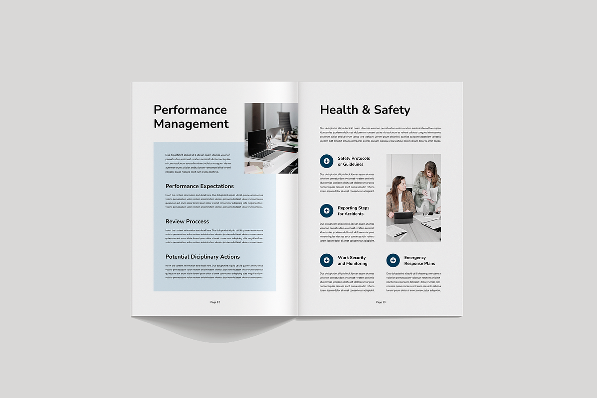 HR Employee Handbook, a Brochure Template by Leaflove (Photo 7 of 10)