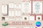 Dusty Rose Wedding Bundle, an Invitation Template by Lynn Reese Designs (Thumbnail 1 of 5)
