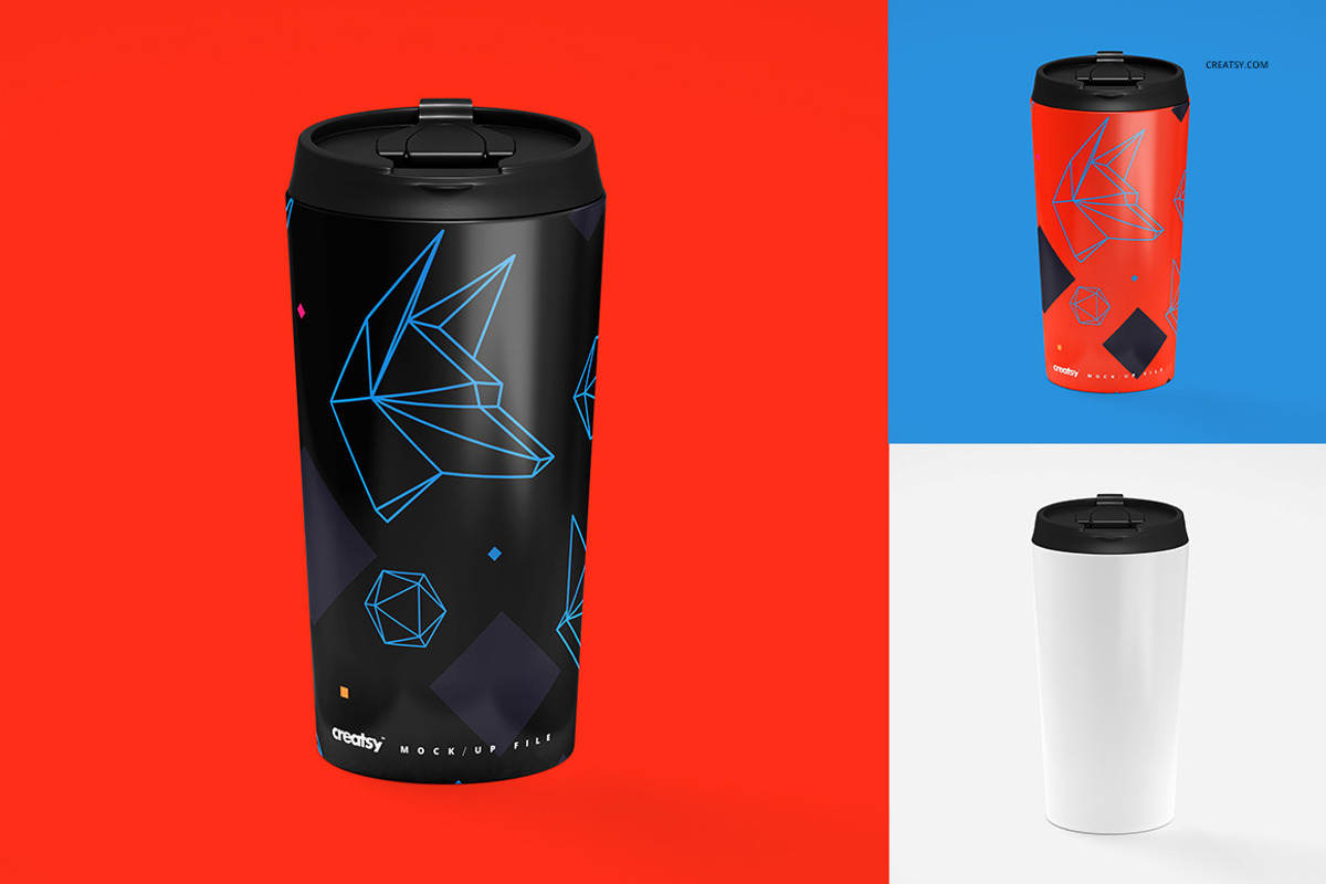 16oz Stainless Steel Tumbler Mockup, a Cups & Container Mockup by creatsy2 (Photo 4 of 11)