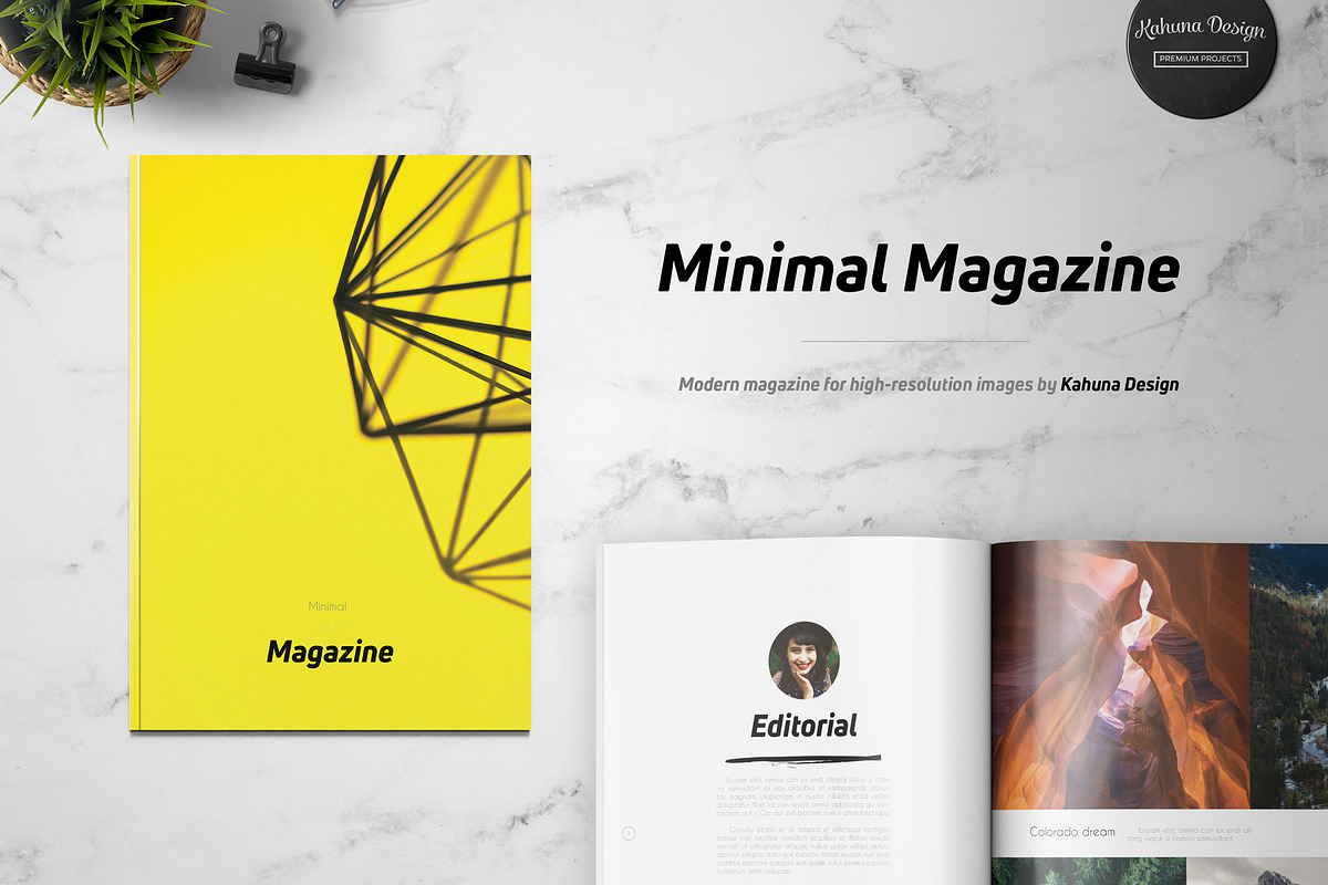 Minimal Pro Magazine, a Magazine Template by Kahuna Design