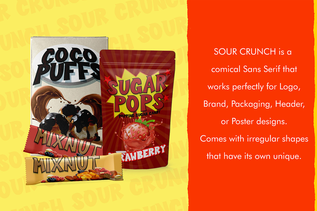 Sour Crunch - Comical Sans Serif preview 2