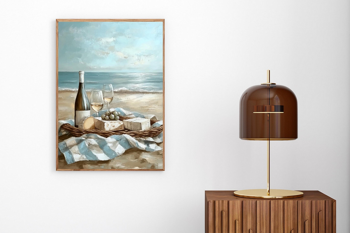 Coastal Beach Wall Art Collection, a Decorative Illustration by PrintablesByFranklyn (Photo 4 of 9)