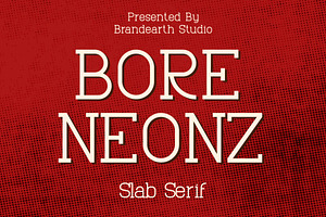 Bore Neonz – Retro Slab Serif