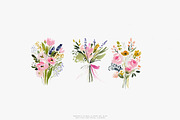 summer garden watercolor florals, a Decorative Illustration by Patishop Art (Thumbnail 6 of 10)