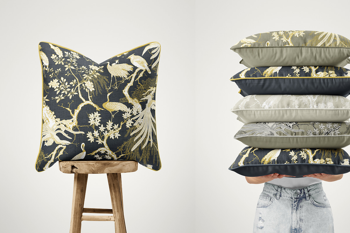 Reversible Piped Cushions Mockup Set, a Household Mockup by creatsy5 (Photo 6 of 25)