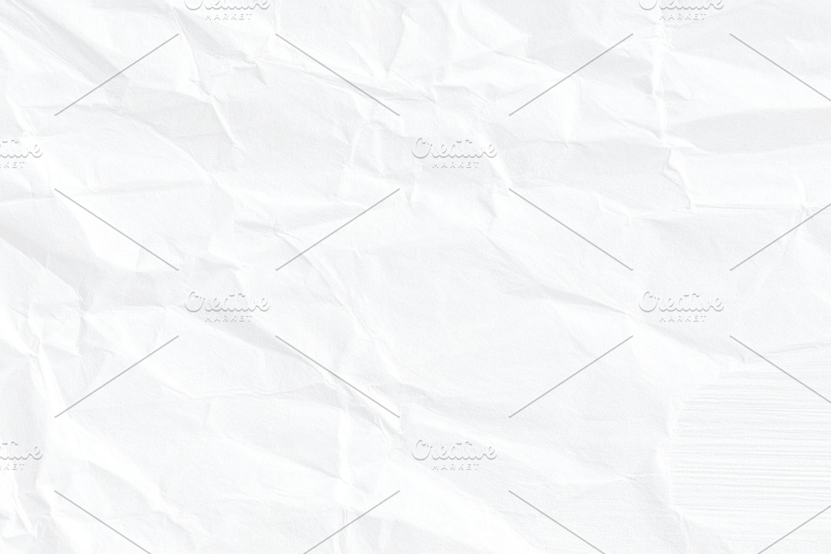Heavily Wrinkled White Paper Texture, a Background Photo by Design_Planet (Photo 1 of 8)