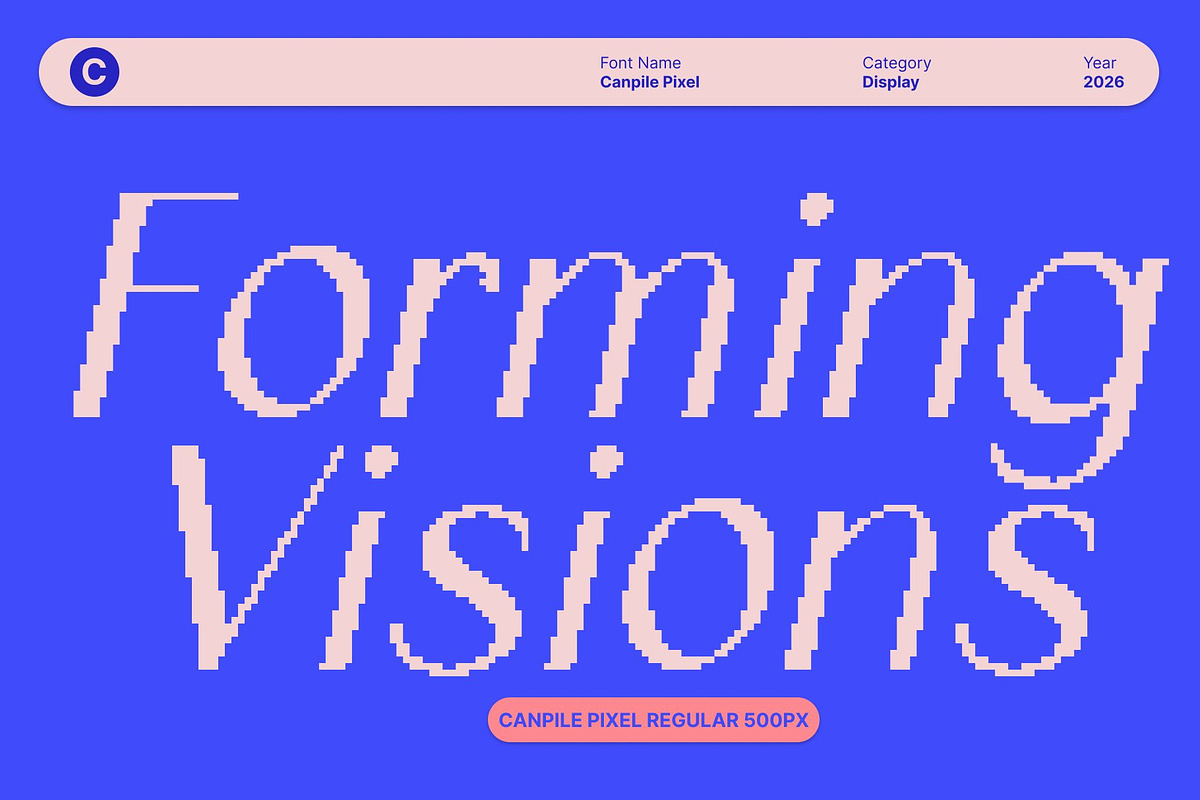 Canpile Pixel, a Sans Serif Font by Craft Supply Co. (Photo 3 of 8)