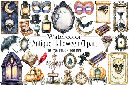 Antique Halloween Clipart