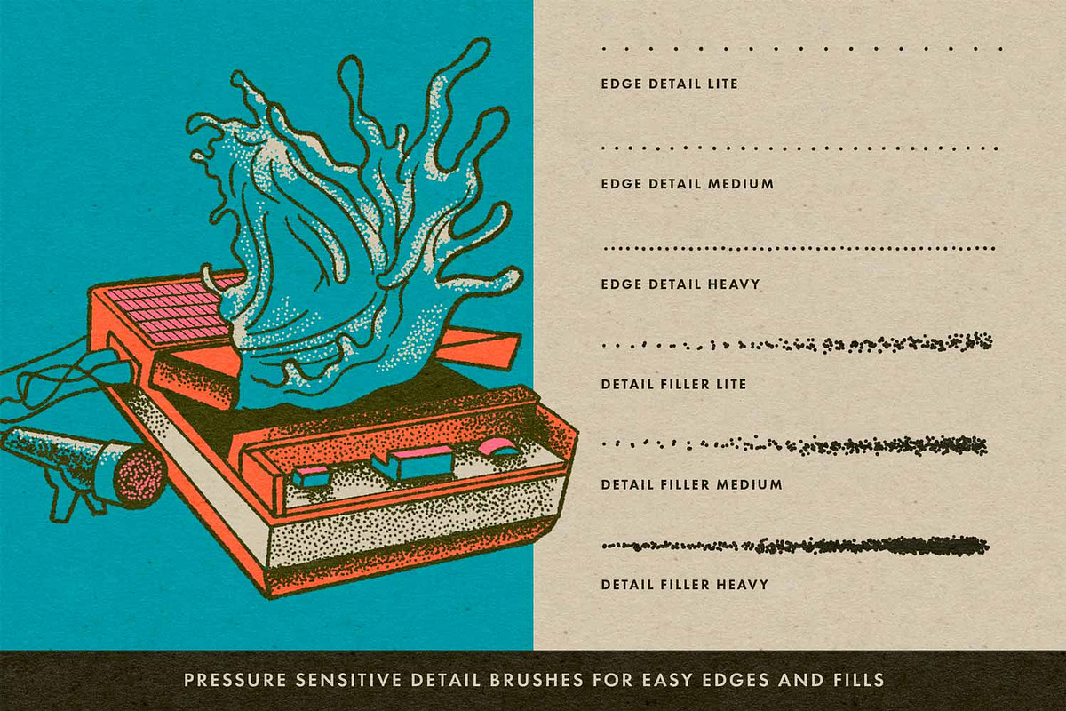 Dot Dreams for Procreate, a Brush Add-On by RetroSupply Co. (Photo 2 of 9)