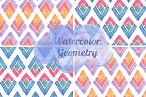 Vector watercolor patterns