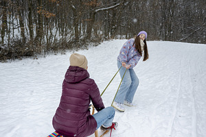 Mother and daughter having fun, a Sports & Recreation Photo by HalfPoint
