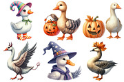 Halloween Goose Clipart, an Illustration by Pixels.Craft (Thumbnail 3 of 7)
