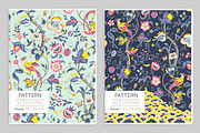 Jacobean Glamour Pattern Set!, a Pattern Graphic by Pink Linen (Thumbnail 4 of 9)