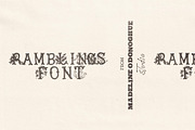 Ramblings Hand Crafted Western Font, a Serif Font by Madeline ODonoghue Design (Thumbnail 1 of 8)