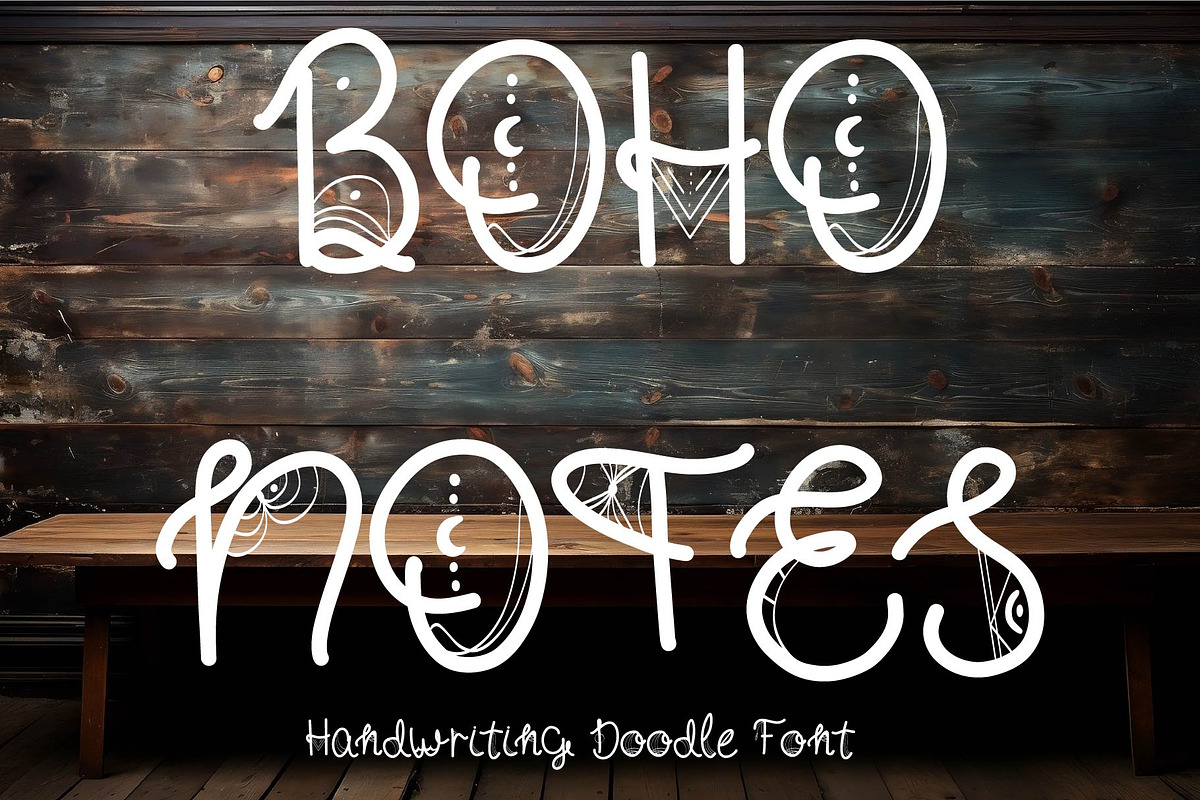 Boho Handwritten Decorative Font, a Handwritten Font by Little Creative Scribbles (Photo 1 of 4)