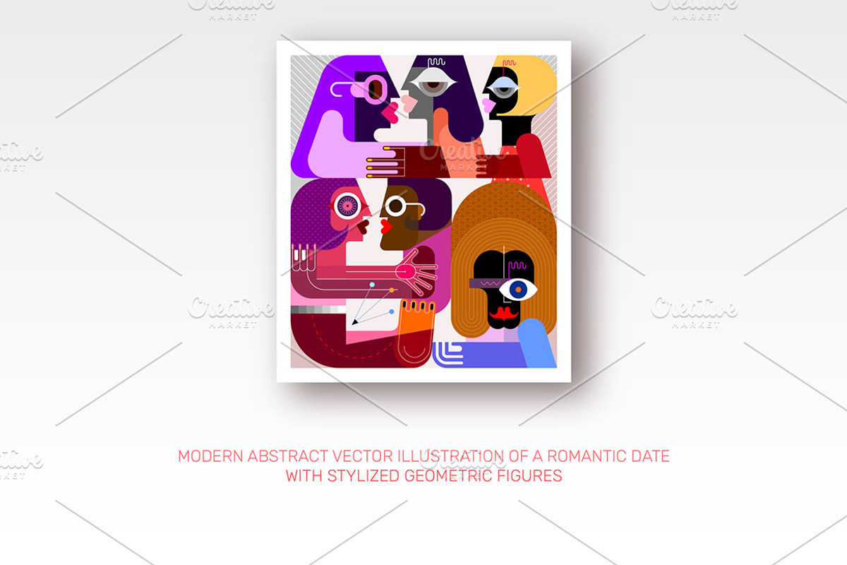 Romantic Date vector artwork, a Person Illustration by danjazzia (Photo 3 of 3)
