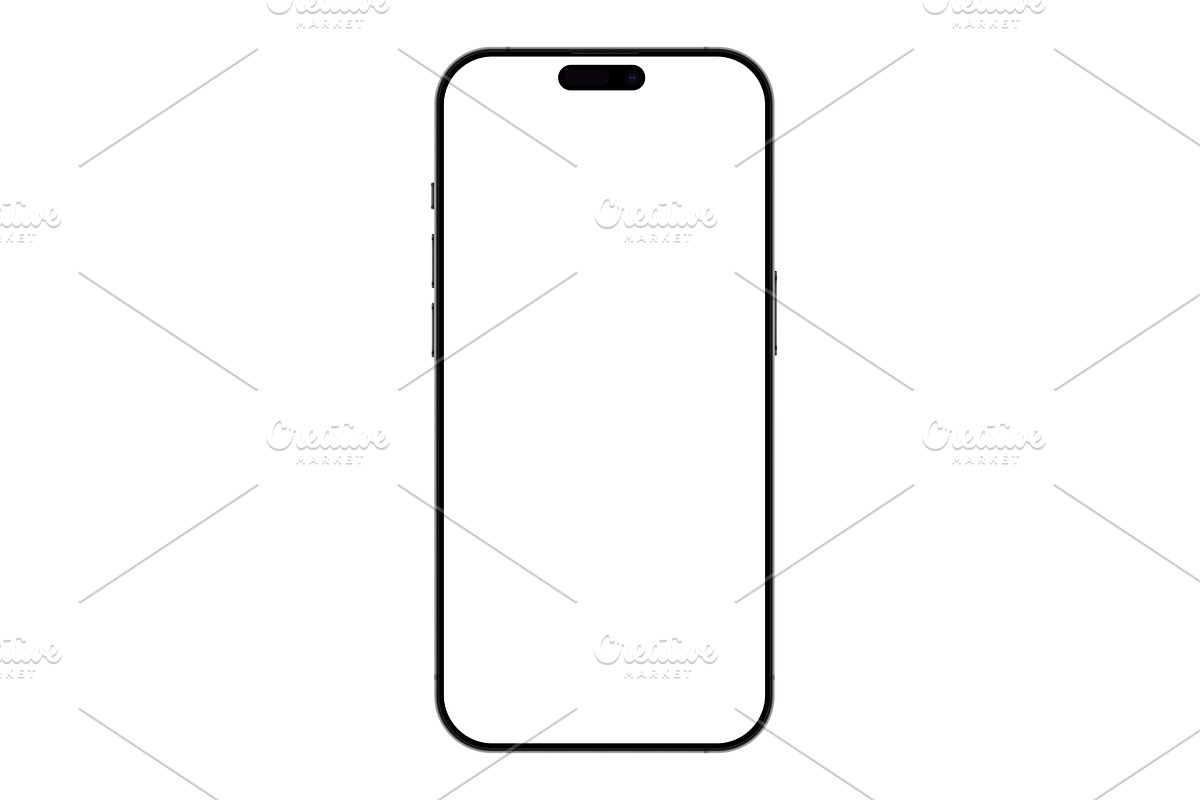 Realistic mockup phone visual ui app, a Technology Illustration by Lemberg Vector