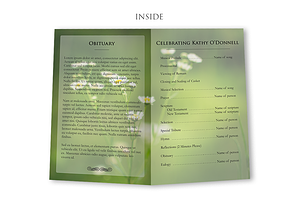 Funeral Program Photoshop Template