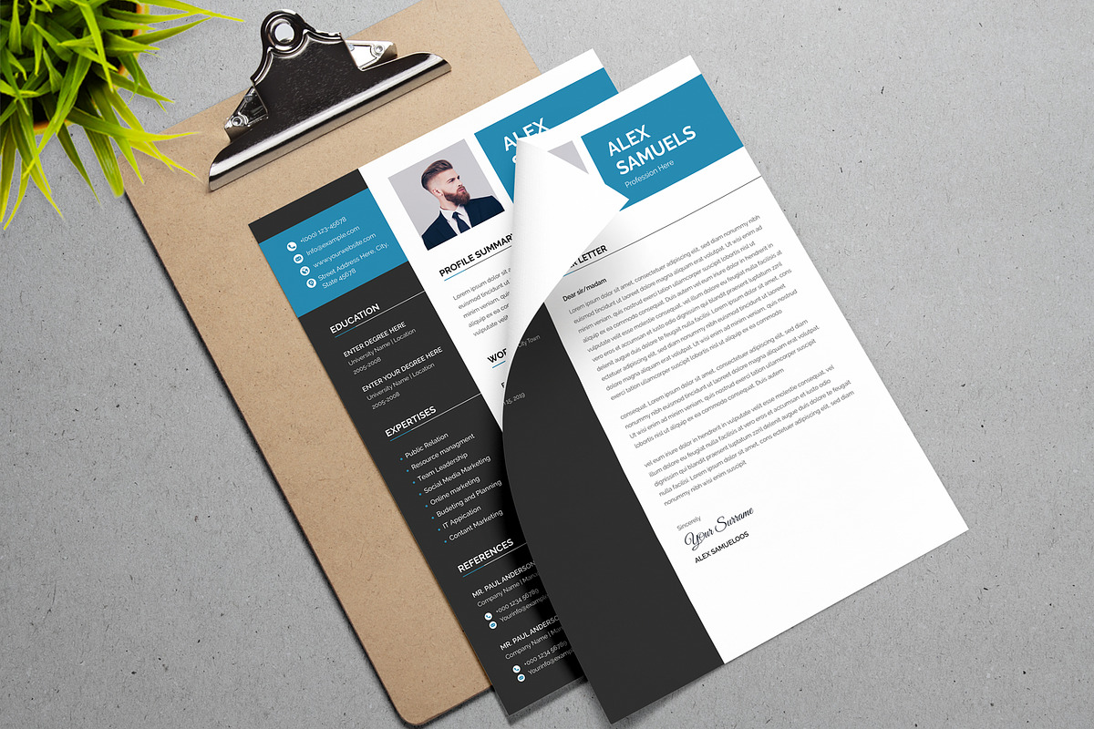 Professional Word Resume CV, a Resume Template by Aspect_Studio (Photo 3 of 4)