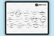 Character Portrait stamp Brushes, a Brush Add-On by Procreate Market (Thumbnail 10 of 14)