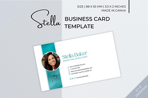 Business Card Canva Template