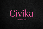 Civika, a Sans Serif Font by BiancaXavier (Thumbnail 1 of 9)