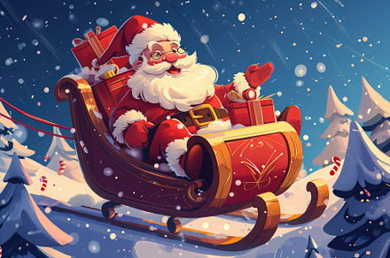 Santa Claus is depicted in a paintin, a Photo by Iftikhar Alam