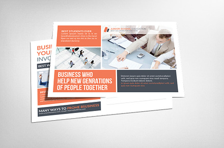 Creative Business Agency Postcard, a Card Template by graphicforest