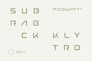 Barmo Futuristic Tech Font, a Sans Serif Font by baqoos (Thumbnail 8 of 9)
