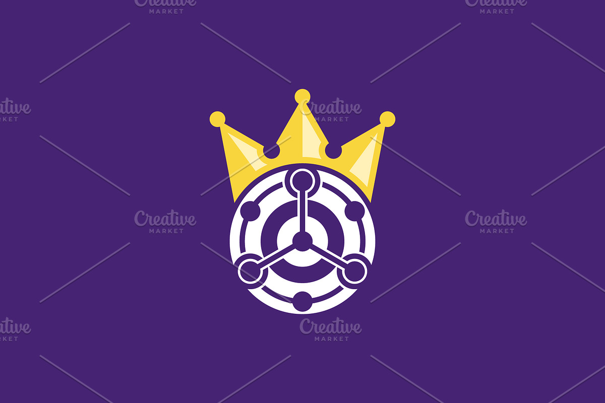 crown analytic data logo, a Branding & Logo Template by Rasagama Studio