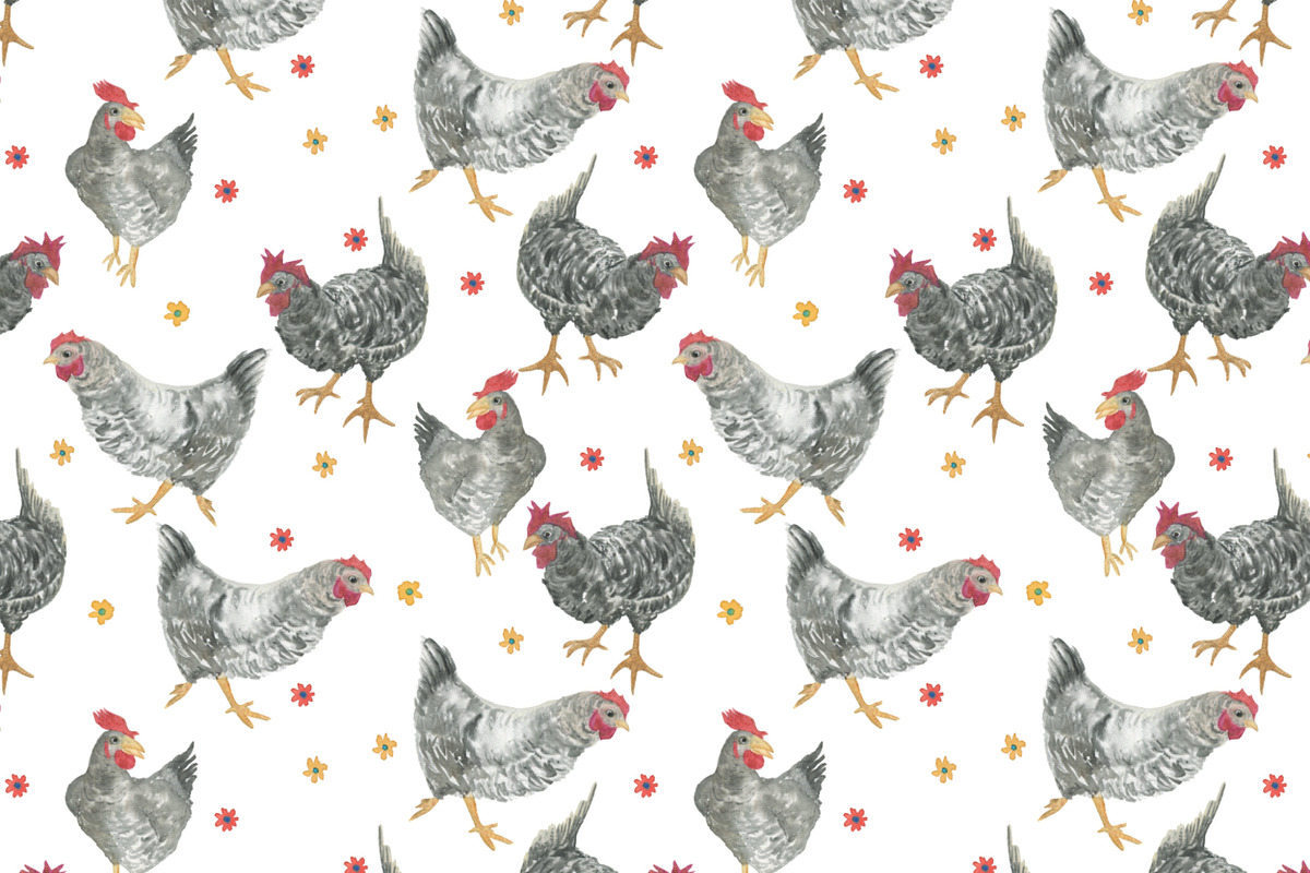 Happy farm patterns, a Pattern Graphic by ramika (Photo 6 of 11)