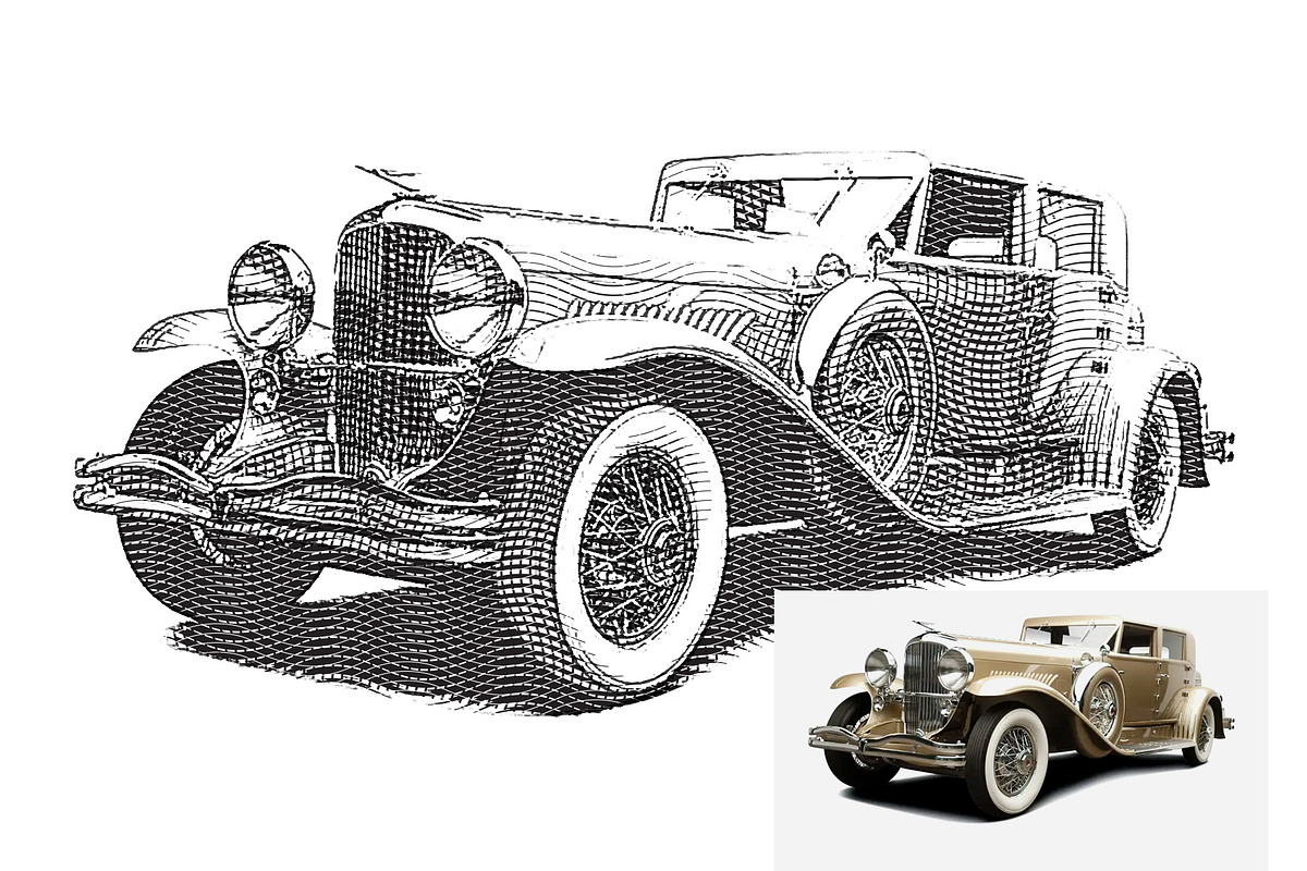 Sketch Photoshop Action, an Action Add-On by resumetemplathttps://d3es (Photo 5 of 9)