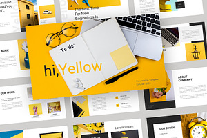 Yellow Creative Powerpoint Template