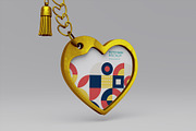 Mockup Keychain Love, a Merchandise Mockup by Alphaleonis_std (Thumbnail 2 of 5)